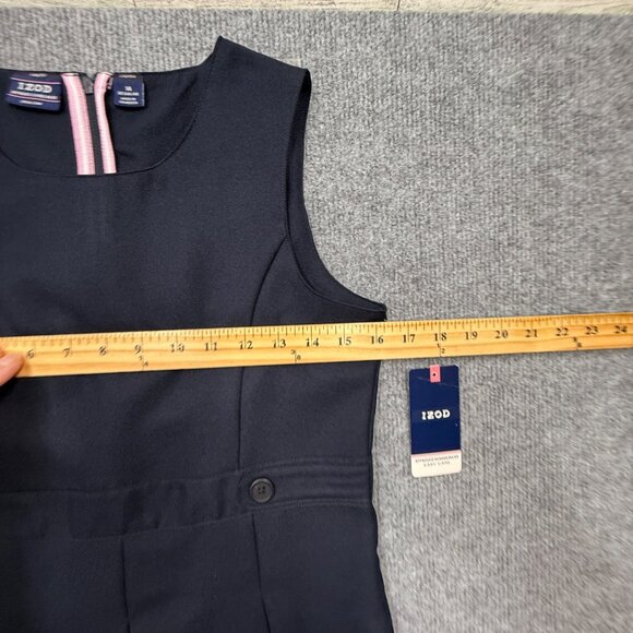 IZOD Approved Schoolwear Sleeveless Jumper Dress Uniform Girls 14 Navy Blue NEW - Picture 11 of 12